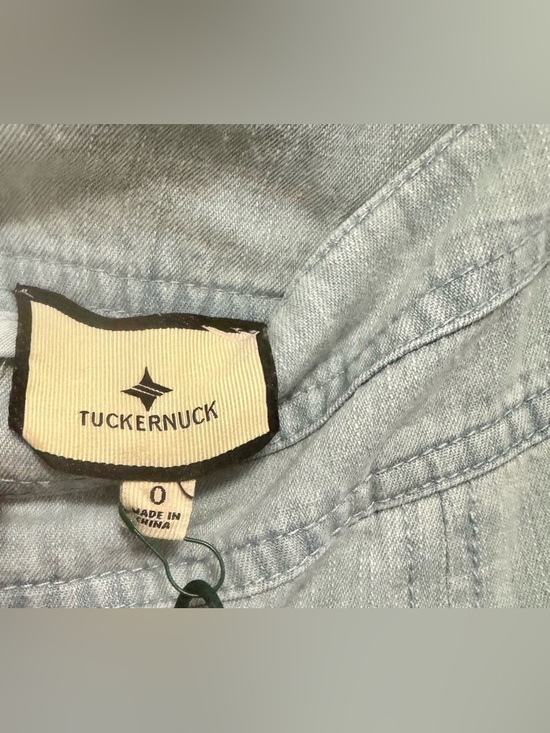 Tuckernuck Light Wash Blue Denim Brynn Panelled Maxi Skirt Size:0 NWT - Picture 9 of 10